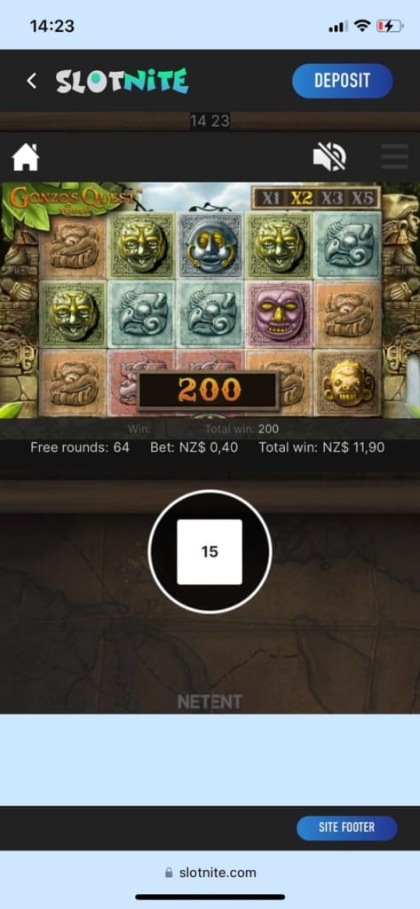 Slotnite Casino Screen