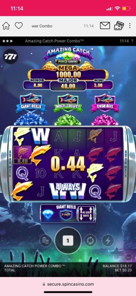 Spin Casino Screen