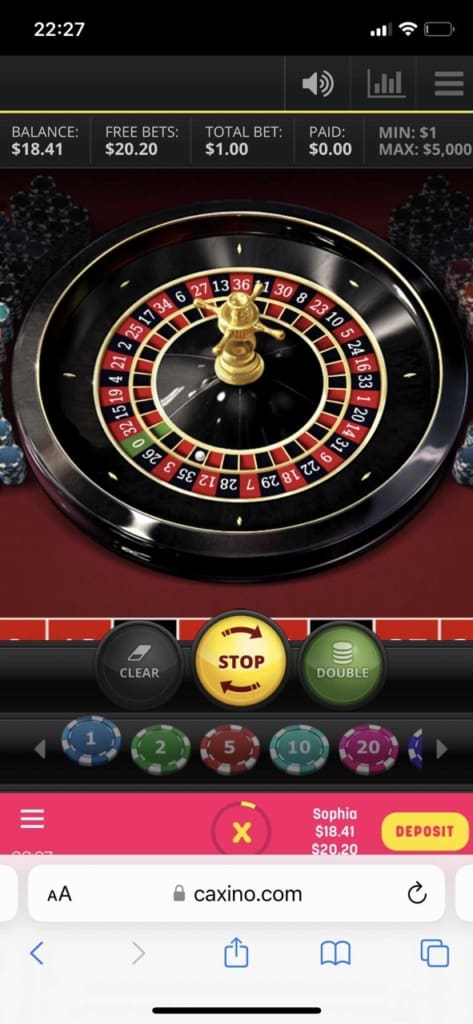 Caxino Casino Screen