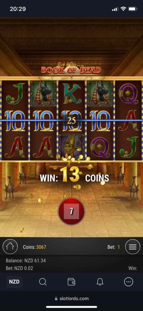 SlotLords Casino Screen