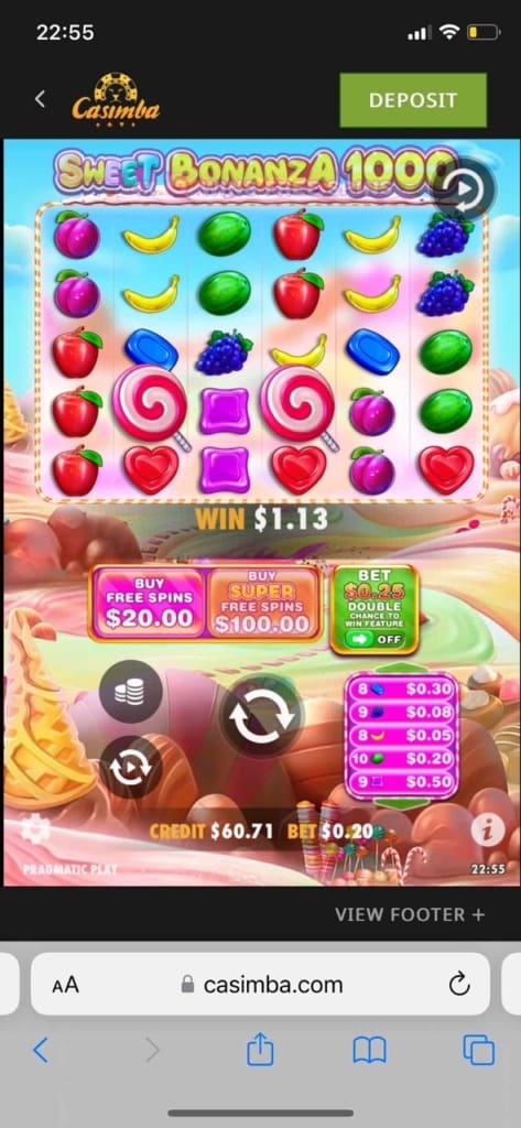 Casimba Casino Screen