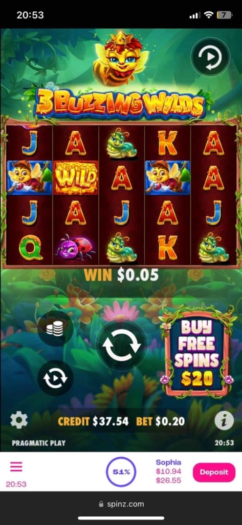spinz casino games