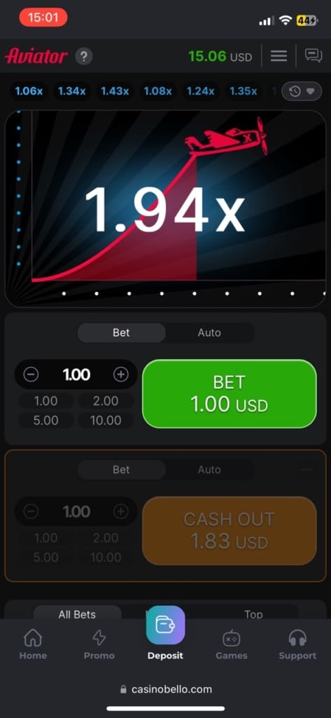 CasinoBello Casino Games