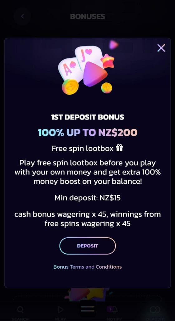 21bit Casino deposit