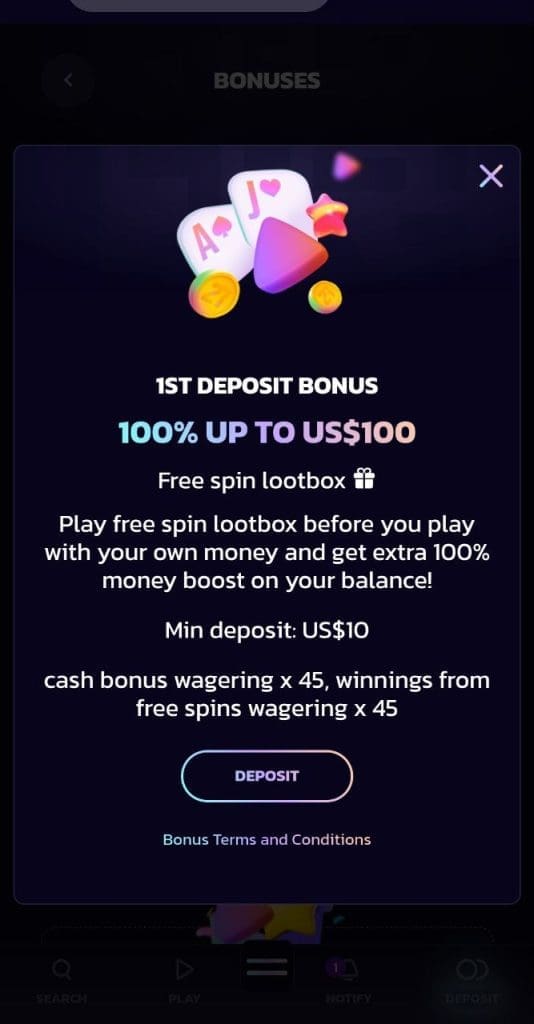 21bit Casino Bonus